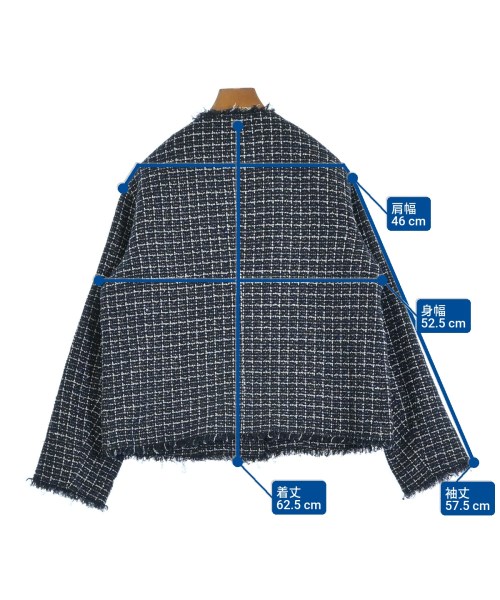 theory luxe（セオリーリュクス）ノーカラージャケット 紺 サイズ:40(M位) レディース/2200686151036