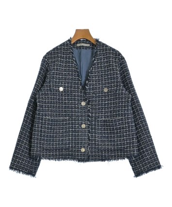 theory luxe（セオリーリュクス）ノーカラージャケット 紺 サイズ:40(M