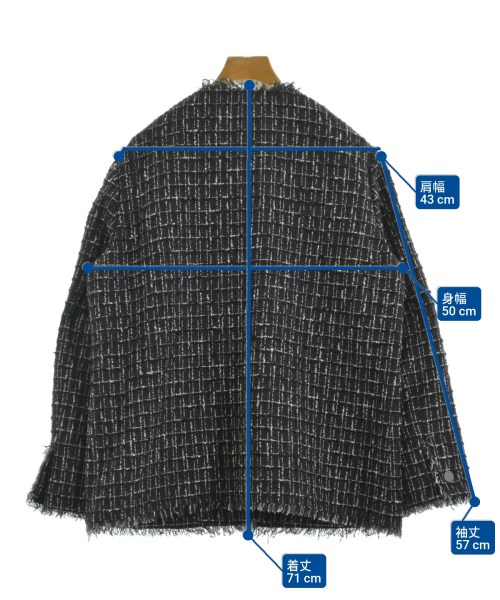 theory luxe（セオリーリュクス）ノーカラージャケット 黒 サイズ:38(M位) レディース/2200686151067