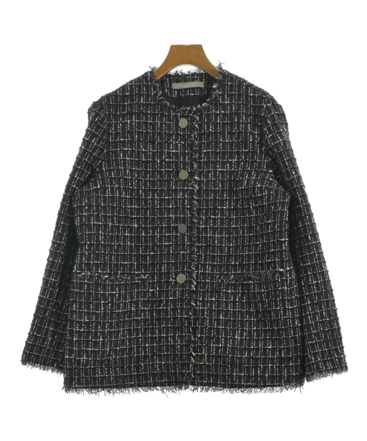 theory luxe（セオリーリュクス）ノーカラージャケット 黒 サイズ:38(M