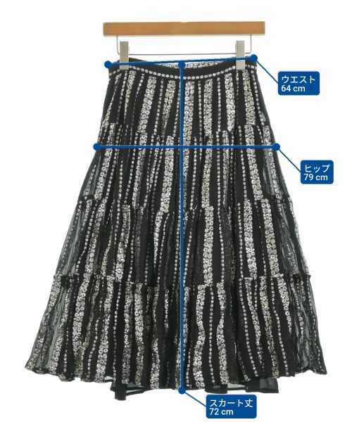 MICHAEL MICHAEL KORS（マイケルマイケルコース）ひざ丈スカート 黒 サイズ:S レディース/2200680474049