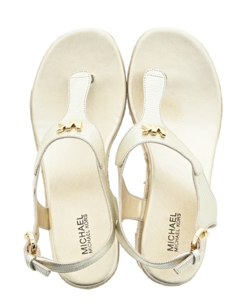 MICHAEL MICHAEL KORS（マイケルマイケルコース）サンダル ゴールド サイズ:UK6(24.5cm位) レディース/2200647744437