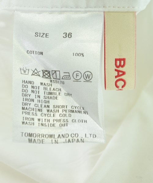 BACCA（バッカ）カジュアルシャツ 白 サイズ:36(S位) レディース/2200594576488