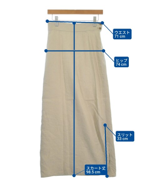 BACCA（バッカ）ロング・マキシ丈スカート ベージュ サイズ:36(S位) レディース/2200630011065