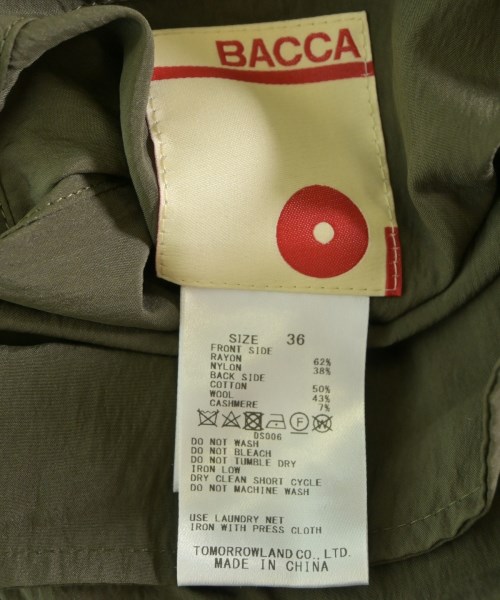 BACCA（バッカ）その他 カーキ サイズ:36(S位) レディース/2200617956037