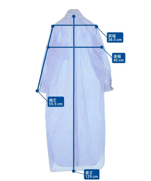 BACCA（バッカ）シャツワンピース 青 サイズ:34(XS位) レディース/2200632490035