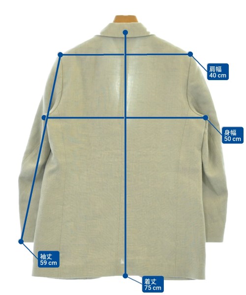 BACCA（バッカ）テーラードジャケット グレー サイズ:38(M位) レディース/2200618857012