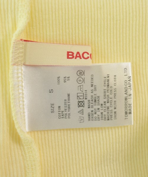 BACCA（バッカ）タンクトップ 黄 サイズ:S レディース/2200689266614