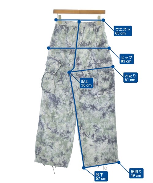 BACCA（バッカ）カーゴパンツ 紫 サイズ:34(XS位) レディース/2200694630264