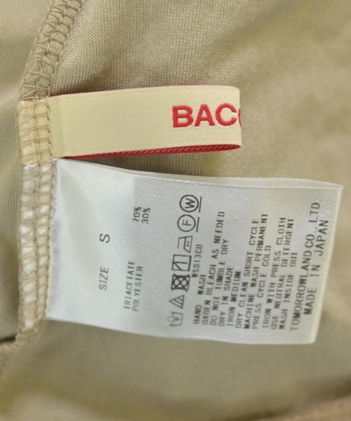 BACCA（バッカ）Tシャツ・カットソー ベージュ サイズ:S レディース/2200700539147