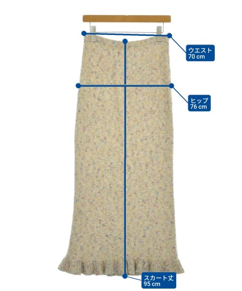 BACCA（バッカ）ロング・マキシ丈スカート 白 サイズ:36(S位) レディース/2200659079091