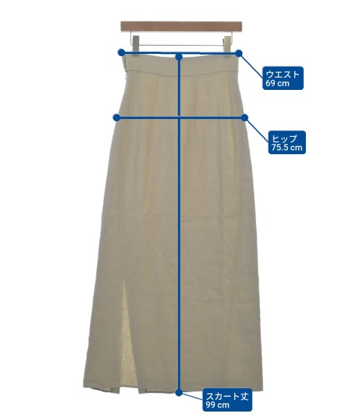 BACCA（バッカ）ロング・マキシ丈スカート ベージュ サイズ:34(XS位) レディース/2200669416084
