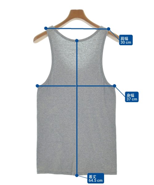 JOHN LAWRENCE SULLIVAN（ジョンローレンスサリバン）タンクトップ グレー サイズ:-(XS位) メンズ/2200525046134