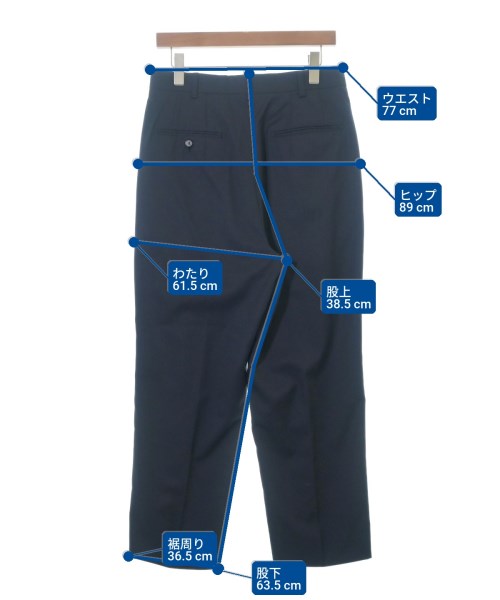 JOHN LAWRENCE SULLIVAN（ジョンローレンスサリバン）スラックス 紺 サイズ:-(S位) メンズ/2200525046561