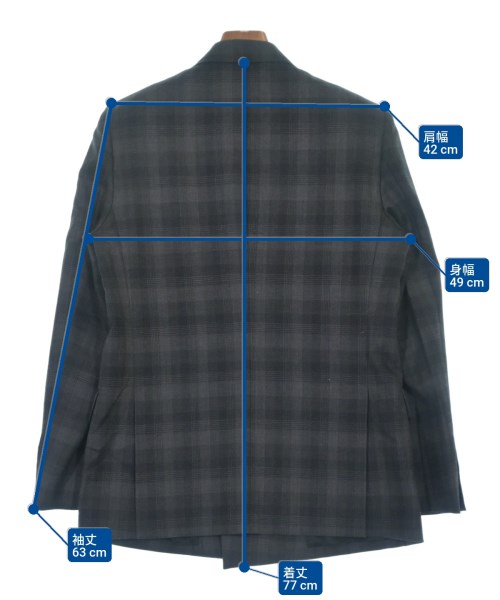 JOHN LAWRENCE SULLIVAN（ジョンローレンスサリバン）テーラードジャケット グレー サイズ:36(XS位) メンズ/2200594329787