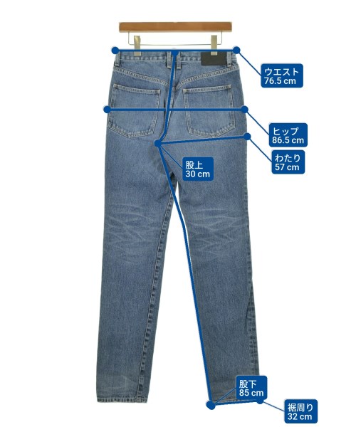 JOHN LAWRENCE SULLIVAN（ジョンローレンスサリバン）デニムパンツ 青 サイズ:44(S位) メンズ/2200622662060