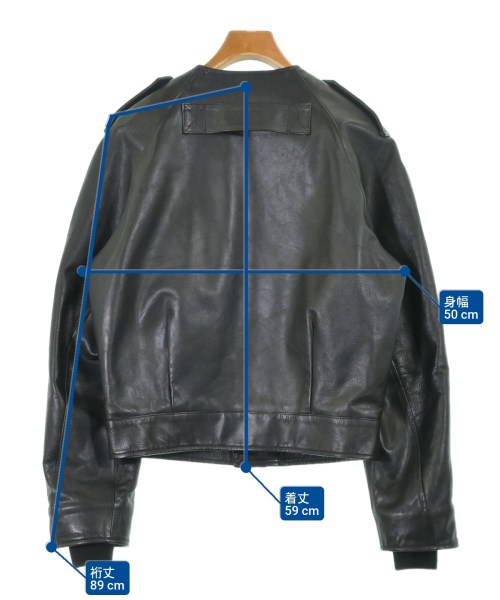 JOHN LAWRENCE SULLIVAN（ジョンローレンスサリバン）ライダース 黒 サイズ:46(M位) メンズ/2200640260071