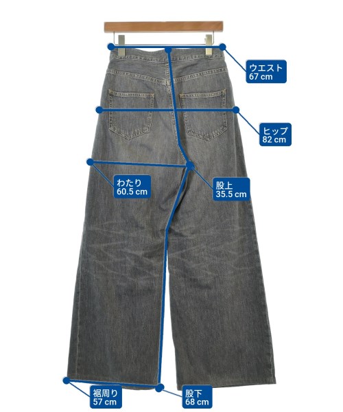 JOHN LAWRENCE SULLIVAN（ジョンローレンスサリバン）デニムパンツ グレー サイズ:6(XS位) メンズ/2200640800031