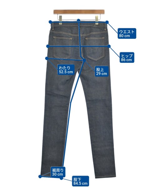 JOHN LAWRENCE SULLIVAN（ジョンローレンスサリバン）デニムパンツ 紺 サイズ:44(S位) メンズ/2200534795016