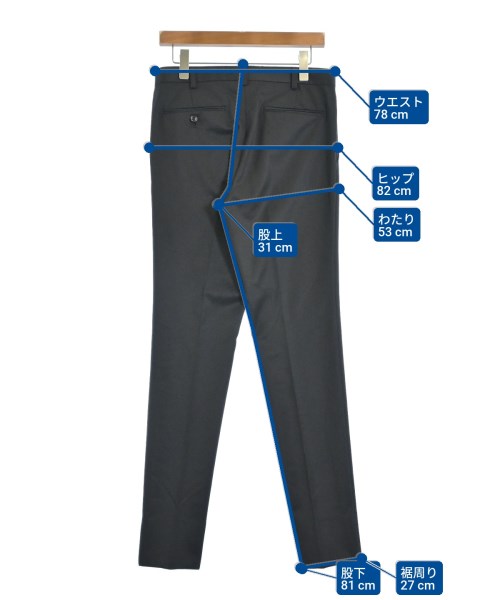 JOHN LAWRENCE SULLIVAN（ジョンローレンスサリバン）スラックス 黒 サイズ:44(S位) メンズ/2200534795115