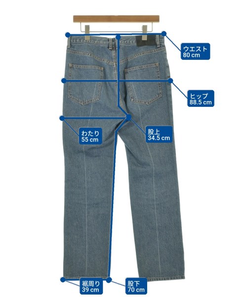 JOHN LAWRENCE SULLIVAN（ジョンローレンスサリバン）デニムパンツ 青 サイズ:48(L位) メンズ/2200533711055