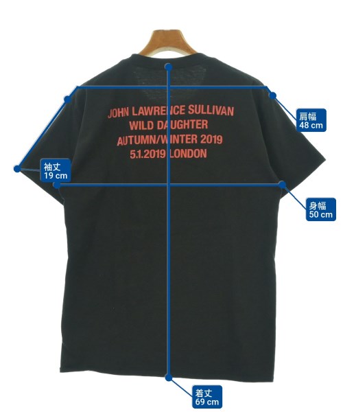 JOHN LAWRENCE SULLIVAN（ジョンローレンスサリバン）Tシャツ・カットソー 黒 サイズ:-(M位) メンズ/2200612845046