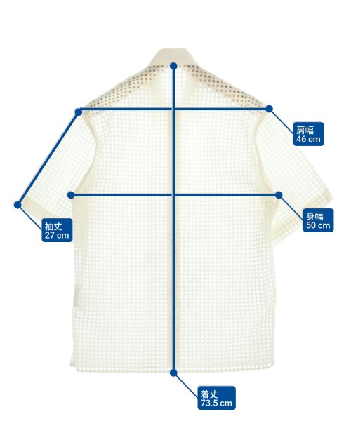 JOHN LAWRENCE SULLIVAN（ジョンローレンスサリバン）カジュアルシャツ 白 サイズ:38(S位) メンズ/2200629024014