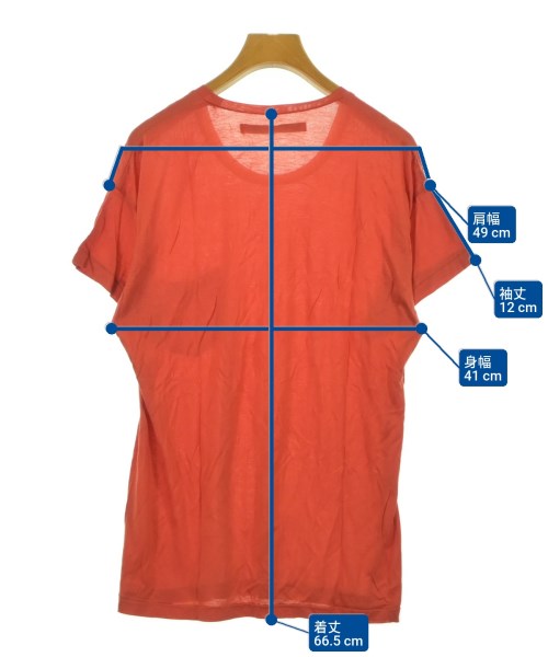 JOHN LAWRENCE SULLIVAN（ジョンローレンスサリバン）Tシャツ・カットソー オレンジ サイズ:-(XS位) メンズ/2200615669014