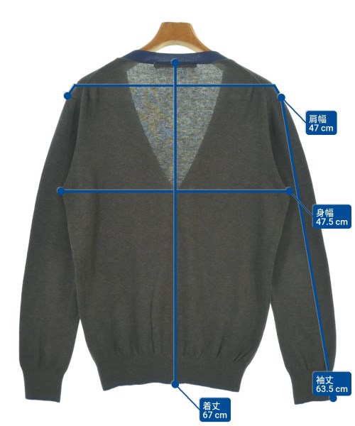 JOHN LAWRENCE SULLIVAN（ジョンローレンスサリバン）カーディガン グレー サイズ:M メンズ/2200569084079