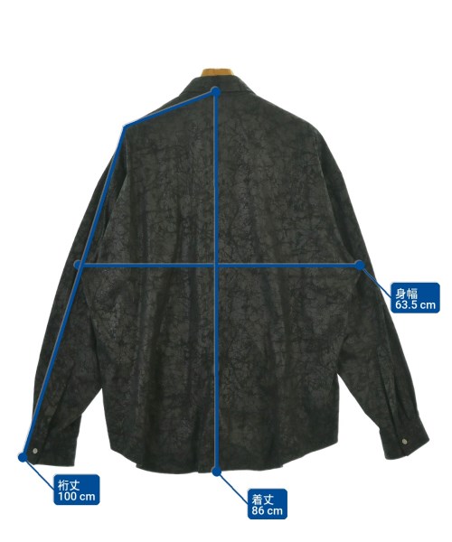 JOHN LAWRENCE SULLIVAN（ジョンローレンスサリバン）カジュアルシャツ 黒 サイズ:46(M位) メンズ/2200677003054