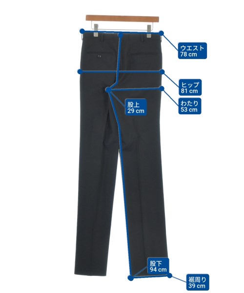 JOHN LAWRENCE SULLIVAN（ジョンローレンスサリバン）スラックス 黒 サイズ:44(S位) メンズ/2200677017105