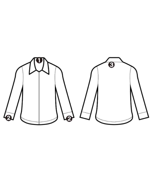 JOHN LAWRENCE SULLIVAN（ジョンローレンスサリバン）カジュアルシャツ 白 サイズ:-(S位) メンズ/2200679529125