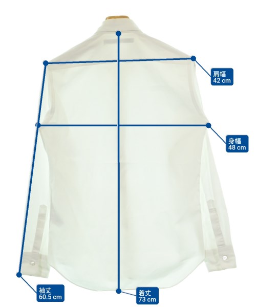 JOHN LAWRENCE SULLIVAN（ジョンローレンスサリバン）カジュアルシャツ 白 サイズ:-(S位) メンズ/2200679529125