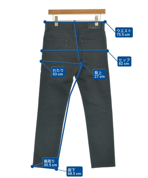 JOHN LAWRENCE SULLIVAN（ジョンローレンスサリバン）デニムパンツ 黒 サイズ:44(S位) メンズ/2200679529163