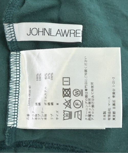 JOHN LAWRENCE SULLIVAN（ジョンローレンスサリバン）Tシャツ・カットソー 緑 サイズ:M メンズ/2200698810075