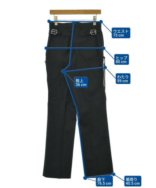 JOHN LAWRENCE SULLIVAN（ジョンローレンスサリバン）スラックス 黒 サイズ:-(M位) メンズ/2200657715137