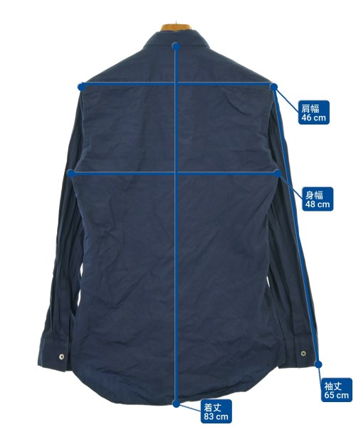 JOHN LAWRENCE SULLIVAN（ジョンローレンスサリバン）カジュアルシャツ 紺 サイズ:38(S位) メンズ/2200658485206