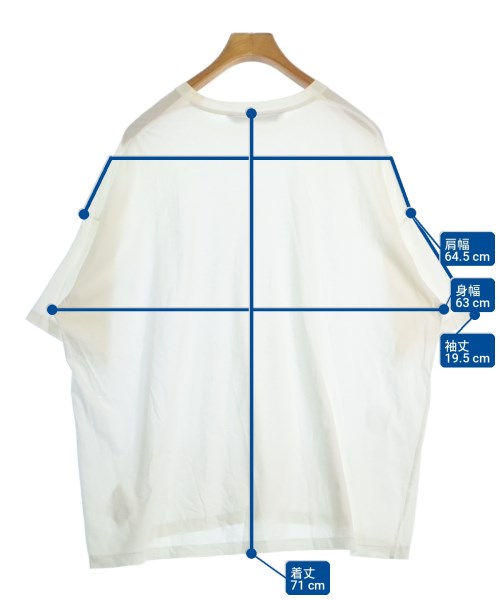 JOHN LAWRENCE SULLIVAN（ジョンローレンスサリバン）Tシャツ・カットソー 白 サイズ:-(XXL位) メンズ/2200709776413