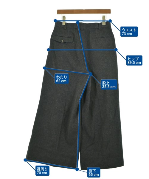 JOHN LAWRENCE SULLIVAN（ジョンローレンスサリバン）スラックス グレー サイズ:36(M位) メンズ/2200646123226