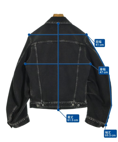 JOHN LAWRENCE SULLIVAN（ジョンローレンスサリバン）デニムジャケット 黒 サイズ:46(M位) メンズ/2200651617017