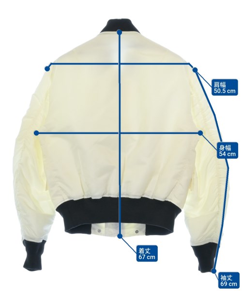 JOHN LAWRENCE SULLIVAN（ジョンローレンスサリバン）ミリタリーブルゾン 白 サイズ:46(M位) メンズ/2200652452068