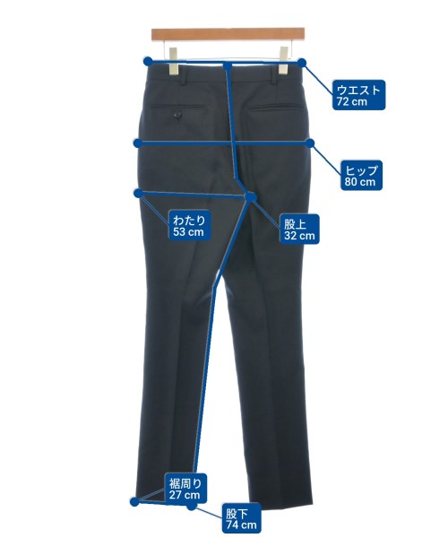 JOHN LAWRENCE SULLIVAN（ジョンローレンスサリバン）スラックス 紺 サイズ:34(XL位) メンズ/2200645306040