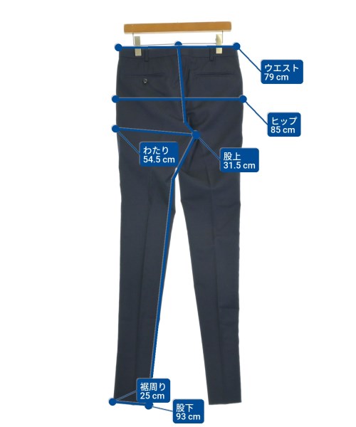 JOHN LAWRENCE SULLIVAN（ジョンローレンスサリバン）スラックス 紺 サイズ:36(XXL位) メンズ/2200667196575