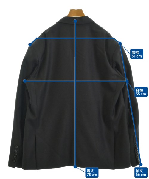 JOHN LAWRENCE SULLIVAN（ジョンローレンスサリバン）カジュアルジャケット 黒 サイズ:46(M位) メンズ/2200670289028