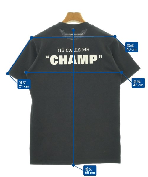 JOHN LAWRENCE SULLIVAN（ジョンローレンスサリバン）Tシャツ・カットソー 黒 サイズ:-(XS位) メンズ/2200721838052