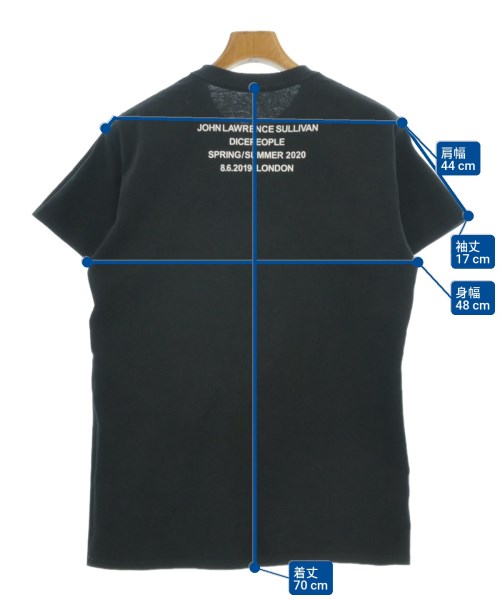 JOHN LAWRENCE SULLIVAN（ジョンローレンスサリバン）Tシャツ・カットソー 黒 サイズ:-(M位) メンズ/2200689355042