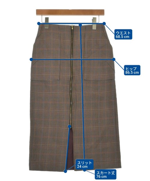 BABYLONE（バビロン）ロング・マキシ丈スカート 茶 サイズ:38(M位) レディース/2200632720064