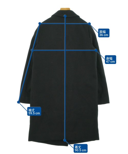 BABYLONE（バビロン）チェスターコート 黒 サイズ:38(M位) レディース/2200623783085