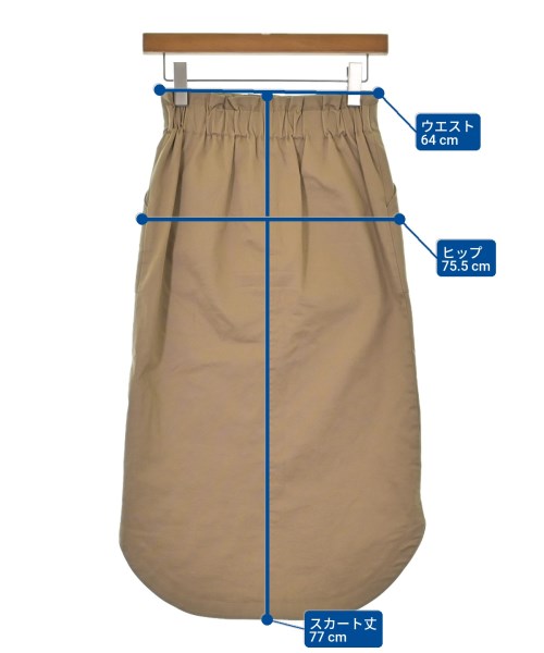 BABYLONE（バビロン）ひざ丈スカート ベージュ サイズ:36(S位) レディース/2200641583070