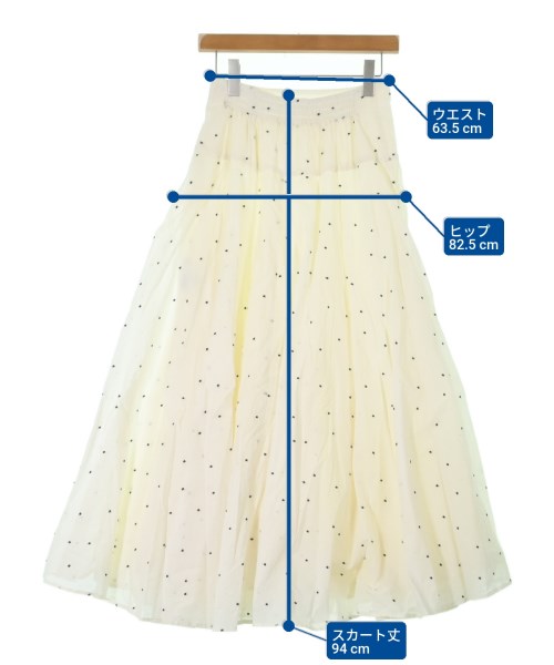 BABYLONE（バビロン）ロング・マキシ丈スカート 白 サイズ:F レディース/2200641886119